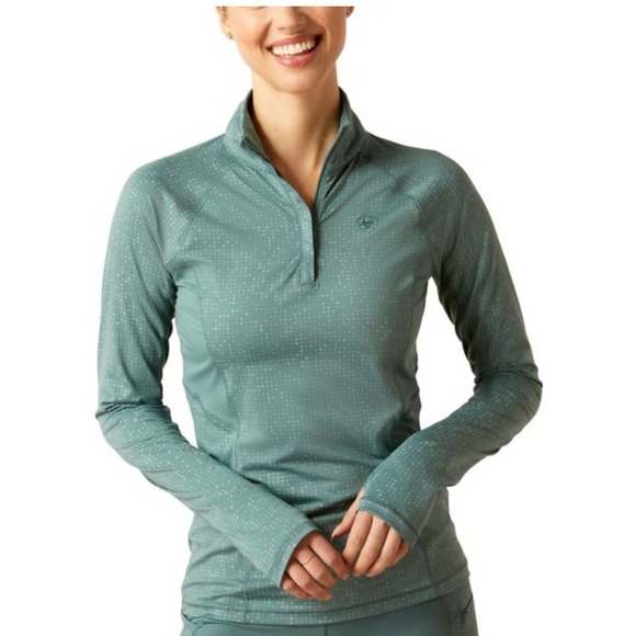 NWT Ariat Tek Womens Lumina Lowell Long Sleeve Base Layer EQUESTRIAN 1/4 Zip XS - Picture 1 of 9